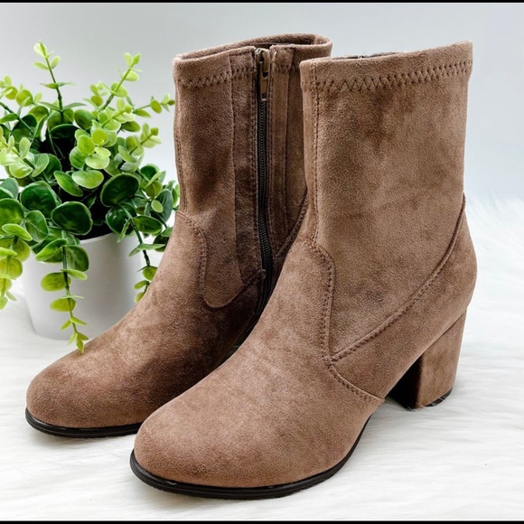 Pierre Dumas Shoes - Over Ankle Taupe Booties